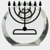[CRY169] 4.5" Round Crystal Clock Thumbnail