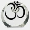[CRY169] 4.5" Round Crystal Clock Thumbnail