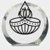[CRY169] 4.5" Round Crystal Clock Thumbnail