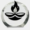 [CRY169] 4.5" Round Crystal Clock Thumbnail