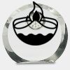 [CRY169] 4.5" Round Crystal Clock Thumbnail
