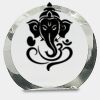 [CRY169] 4.5" Round Crystal Clock Thumbnail