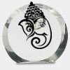 [CRY169] 4.5" Round Crystal Clock Thumbnail