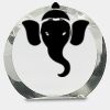 [CRY169] 4.5" Round Crystal Clock Thumbnail