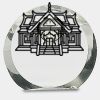 [CRY169] 4.5" Round Crystal Clock Thumbnail