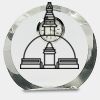[CRY169] 4.5" Round Crystal Clock Thumbnail