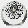 [CRY169] 4.5" Round Crystal Clock Thumbnail