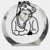 [CRY169] 4.5" Round Crystal Clock Thumbnail