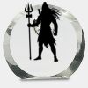 [CRY169] 4.5" Round Crystal Clock Thumbnail