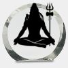 [CRY169] 4.5" Round Crystal Clock Thumbnail