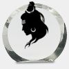 [CRY169] 4.5" Round Crystal Clock Thumbnail