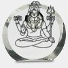 [CRY169] 4.5" Round Crystal Clock Thumbnail