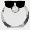 [CRY169] 4.5" Round Crystal Clock Thumbnail