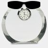 [CRY169] 4.5" Round Crystal Clock Thumbnail