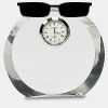 [CRY169] 4.5" Round Crystal Clock Thumbnail