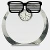 [CRY169] 4.5" Round Crystal Clock Thumbnail