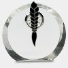 [CRY169] 4.5" Round Crystal Clock Thumbnail