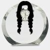 [CRY169] 4.5" Round Crystal Clock Thumbnail