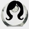 [CRY169] 4.5" Round Crystal Clock Thumbnail