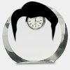 [CRY169] 4.5" Round Crystal Clock Thumbnail
