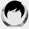 [CRY169] 4.5" Round Crystal Clock Thumbnail