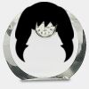 [CRY169] 4.5" Round Crystal Clock Thumbnail