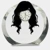 [CRY169] 4.5" Round Crystal Clock Thumbnail