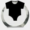 [CRY169] 4.5" Round Crystal Clock Thumbnail