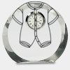 [CRY169] 4.5" Round Crystal Clock Thumbnail