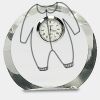 [CRY169] 4.5" Round Crystal Clock Thumbnail
