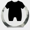 [CRY169] 4.5" Round Crystal Clock Thumbnail