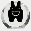 [CRY169] 4.5" Round Crystal Clock Thumbnail