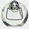 [CRY169] 4.5" Round Crystal Clock Thumbnail