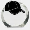 [CRY169] 4.5" Round Crystal Clock Thumbnail