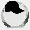 [CRY169] 4.5" Round Crystal Clock Thumbnail