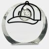 [CRY169] 4.5" Round Crystal Clock Thumbnail
