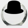 [CRY169] 4.5" Round Crystal Clock Thumbnail