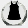[CRY169] 4.5" Round Crystal Clock Thumbnail