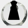 [CRY169] 4.5" Round Crystal Clock Thumbnail