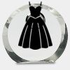 [CRY169] 4.5" Round Crystal Clock Thumbnail