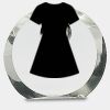 [CRY169] 4.5" Round Crystal Clock Thumbnail