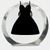 [CRY169] 4.5" Round Crystal Clock Thumbnail