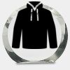 [CRY169] 4.5" Round Crystal Clock Thumbnail