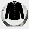 [CRY169] 4.5" Round Crystal Clock Thumbnail
