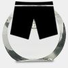 [CRY169] 4.5" Round Crystal Clock Thumbnail