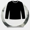 [CRY169] 4.5" Round Crystal Clock Thumbnail