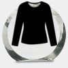 [CRY169] 4.5" Round Crystal Clock Thumbnail