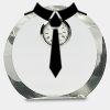 [CRY169] 4.5" Round Crystal Clock Thumbnail