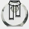[CRY169] 4.5" Round Crystal Clock Thumbnail