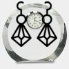 [CRY169] 4.5" Round Crystal Clock Thumbnail